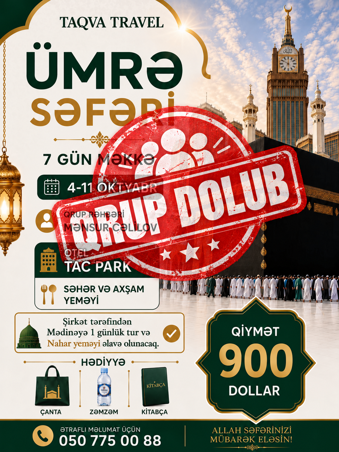 04 – 11 Oktyabr Ümrə Ziyarəti